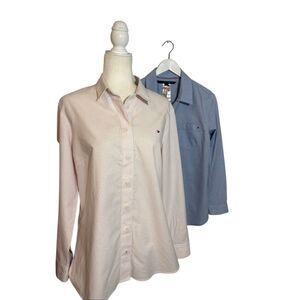 (2) Tommy Hilfiger Adaptive Clothing Oxford shirts - L